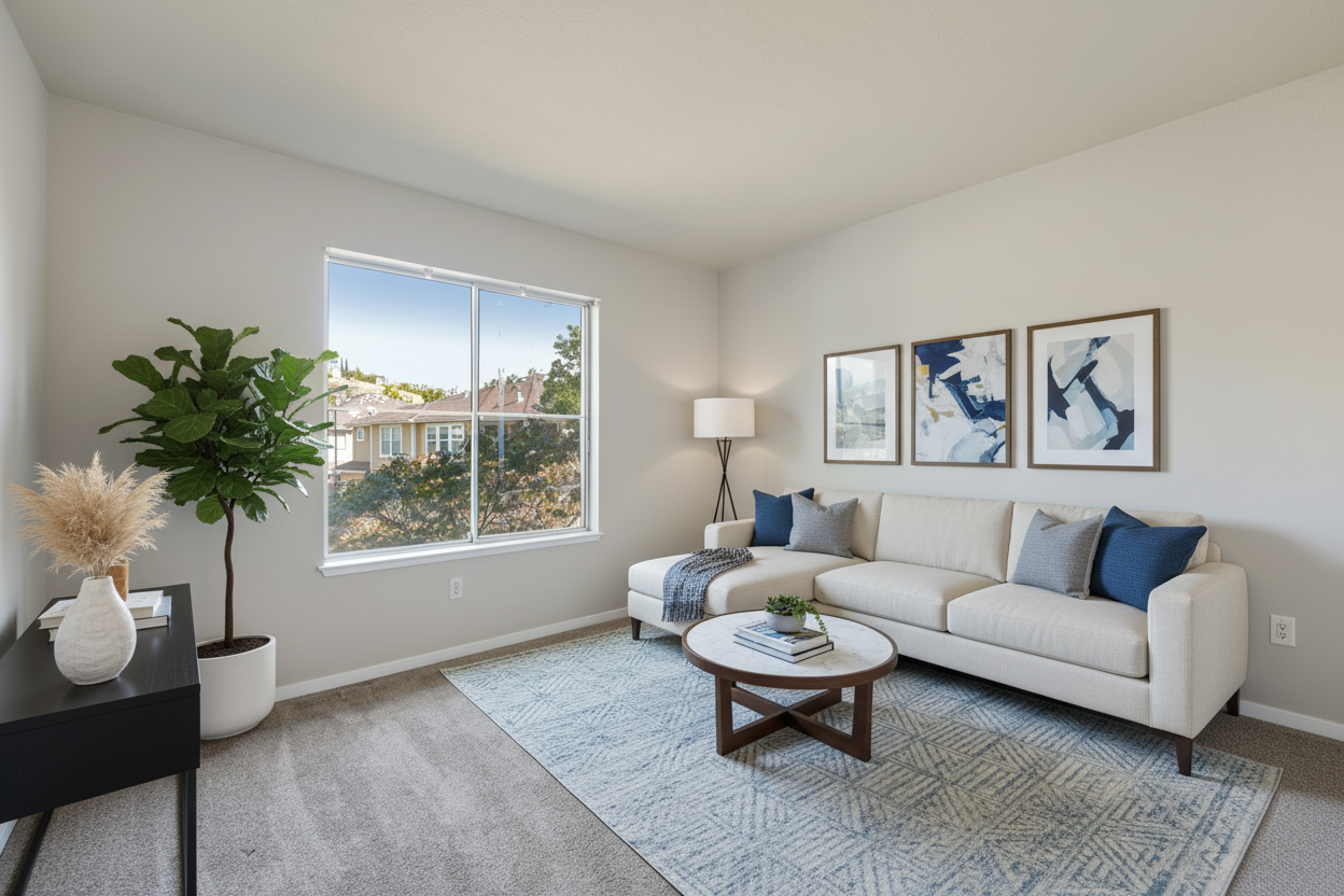 After - virtual staging transformation: [VIRTUAL-STAGING] Living Room - Modern